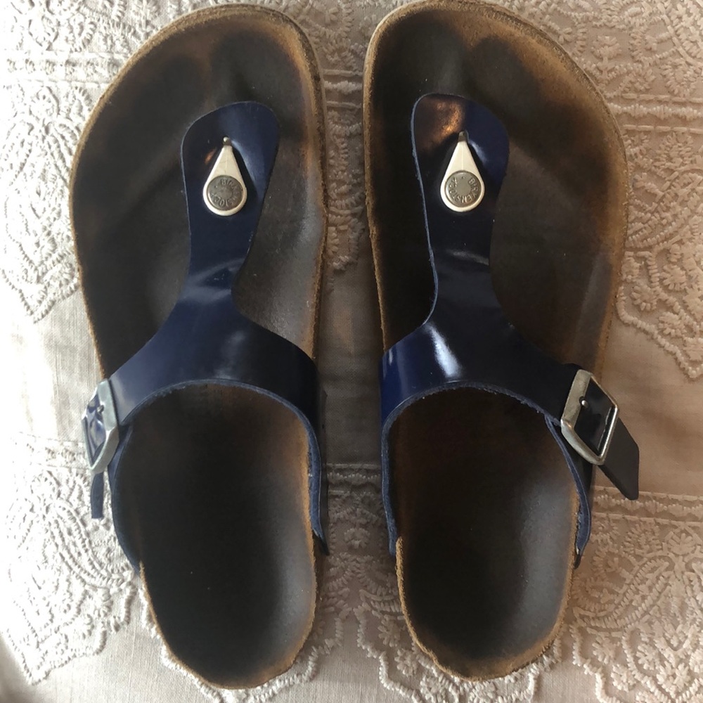 Size 10 Navy Blue Birkenstocks